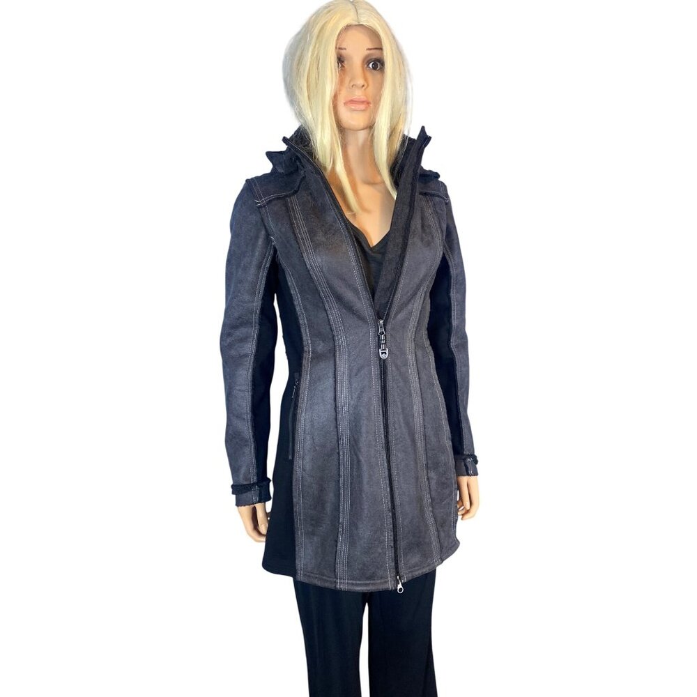 NWT KUHL Women's XS Dani Sherpa Trench Jacket MSRP$349 Black New - Picture 17 of 17